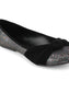 Aady Austin Women Shimmer Grey/Black Round Toe Flats Belly (AUSF20063)