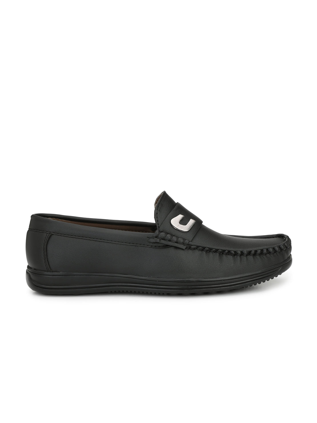 Guava Men's Black Stylish Slip On Driving Loafers (GV15JA640)