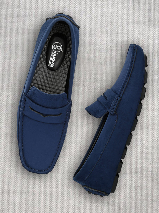 Guava Men's Blue Casual Slip On Driving Loafers (GV15JA754)