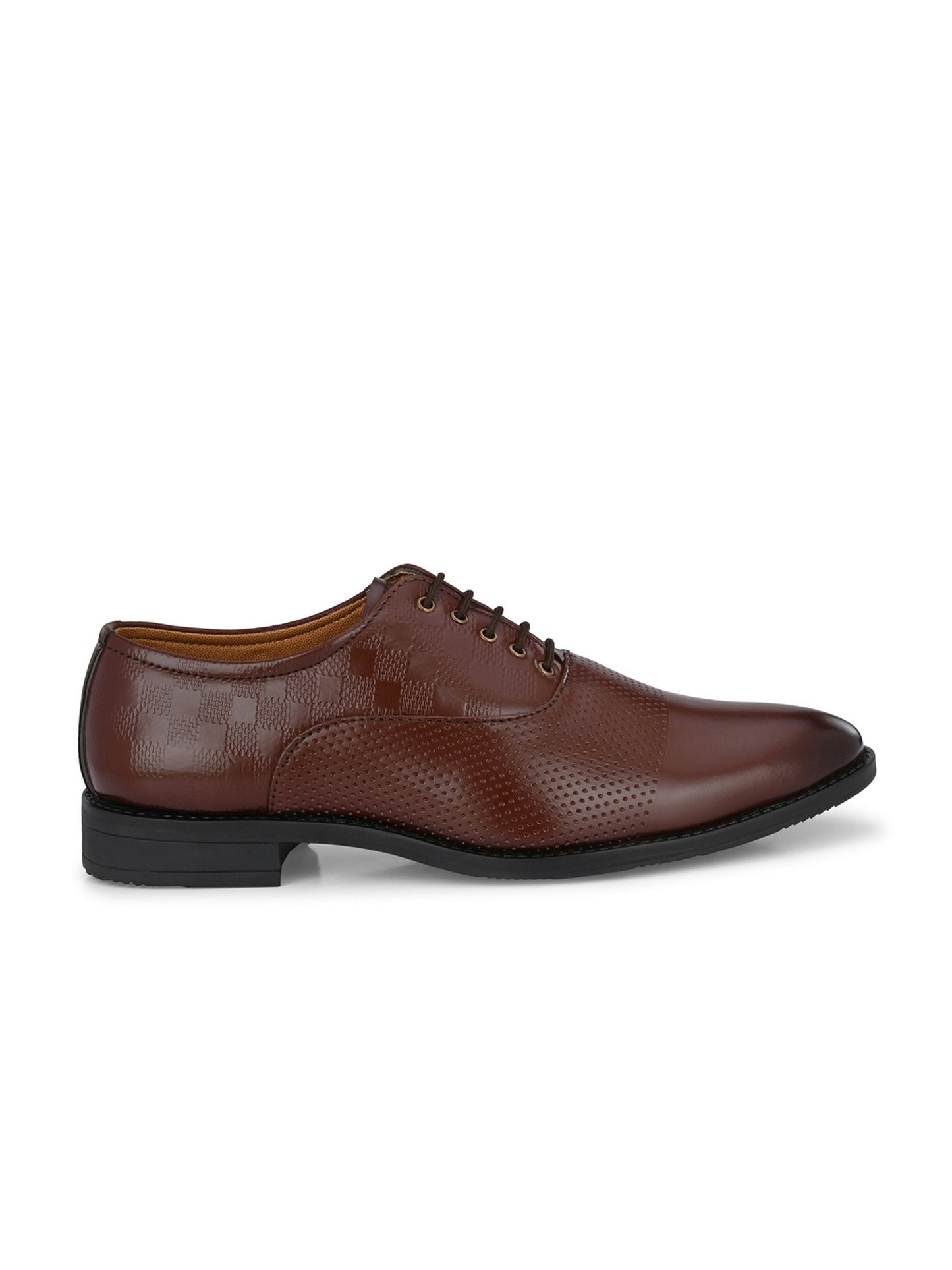 Guava Men's Brown Derby Lace Up Semi Formal Shoes (GV15JA810)