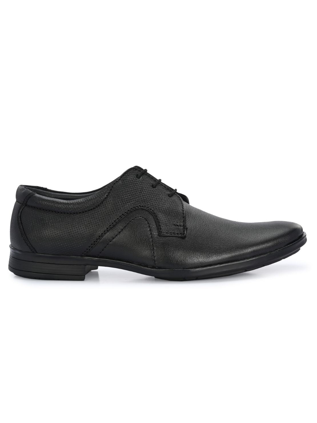 Guava Men's Black Leather Derby Formal Shoes Lace-Up GV15JA871