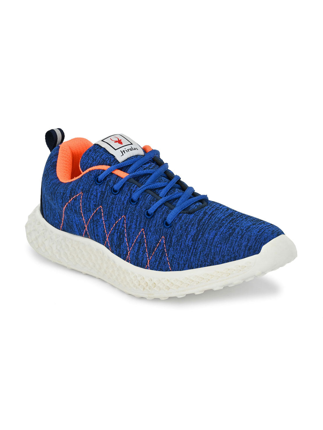 Hirolas® Men's Blue Mesh Running/Walking/Gym Lace Up Sport Shoes (HRL2025BLU)