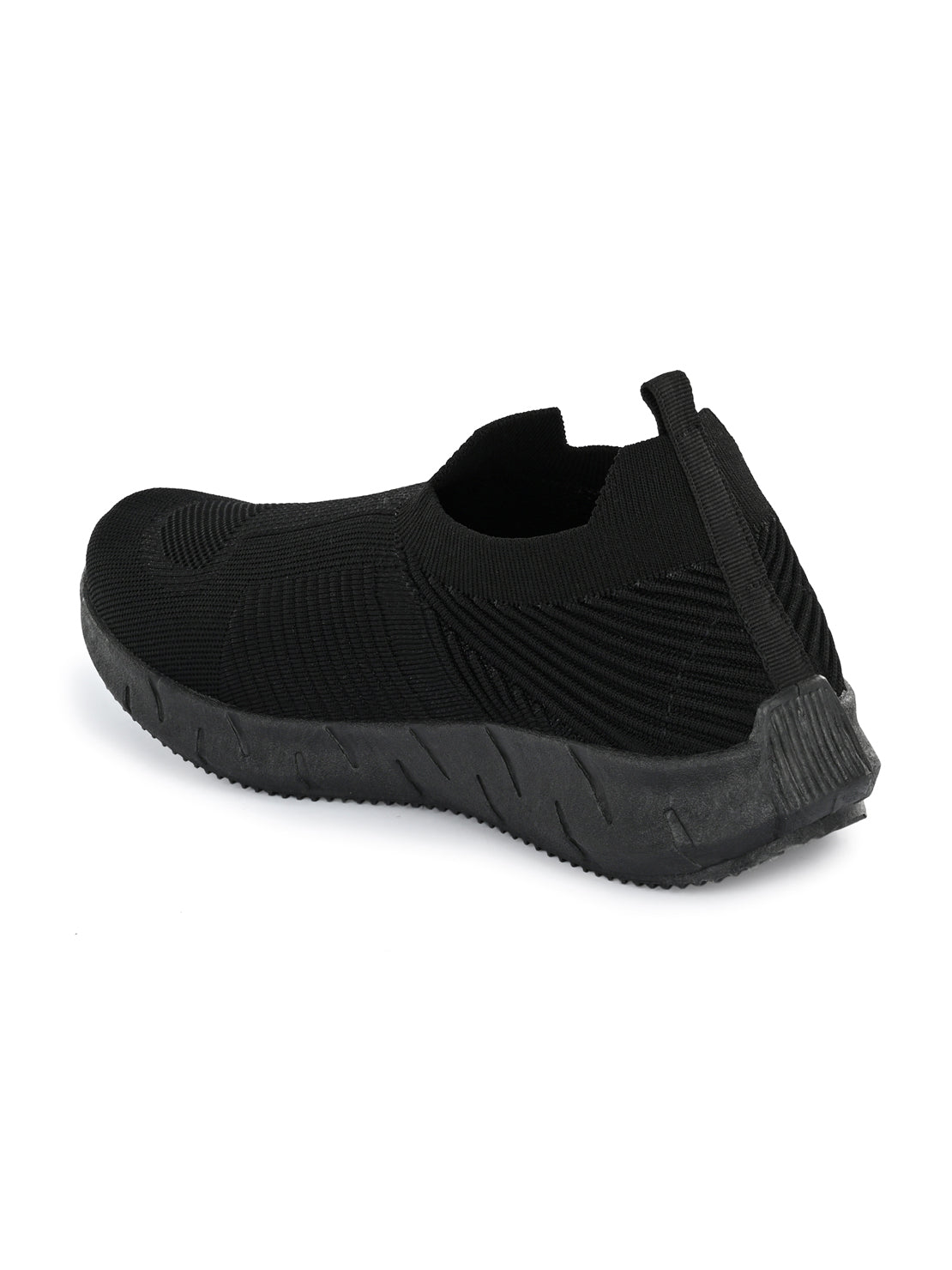 Hirolas® Men's Grey Knitted Running/Walking/Gym Slip On Sport Shoes (HRL2048BLK)
