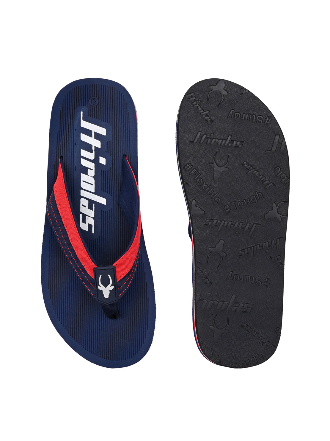 Hirolas® Men's|Comfortable Ligh-Weight Fashionable  Flip-Flops /Slippers. HROFF31BLU