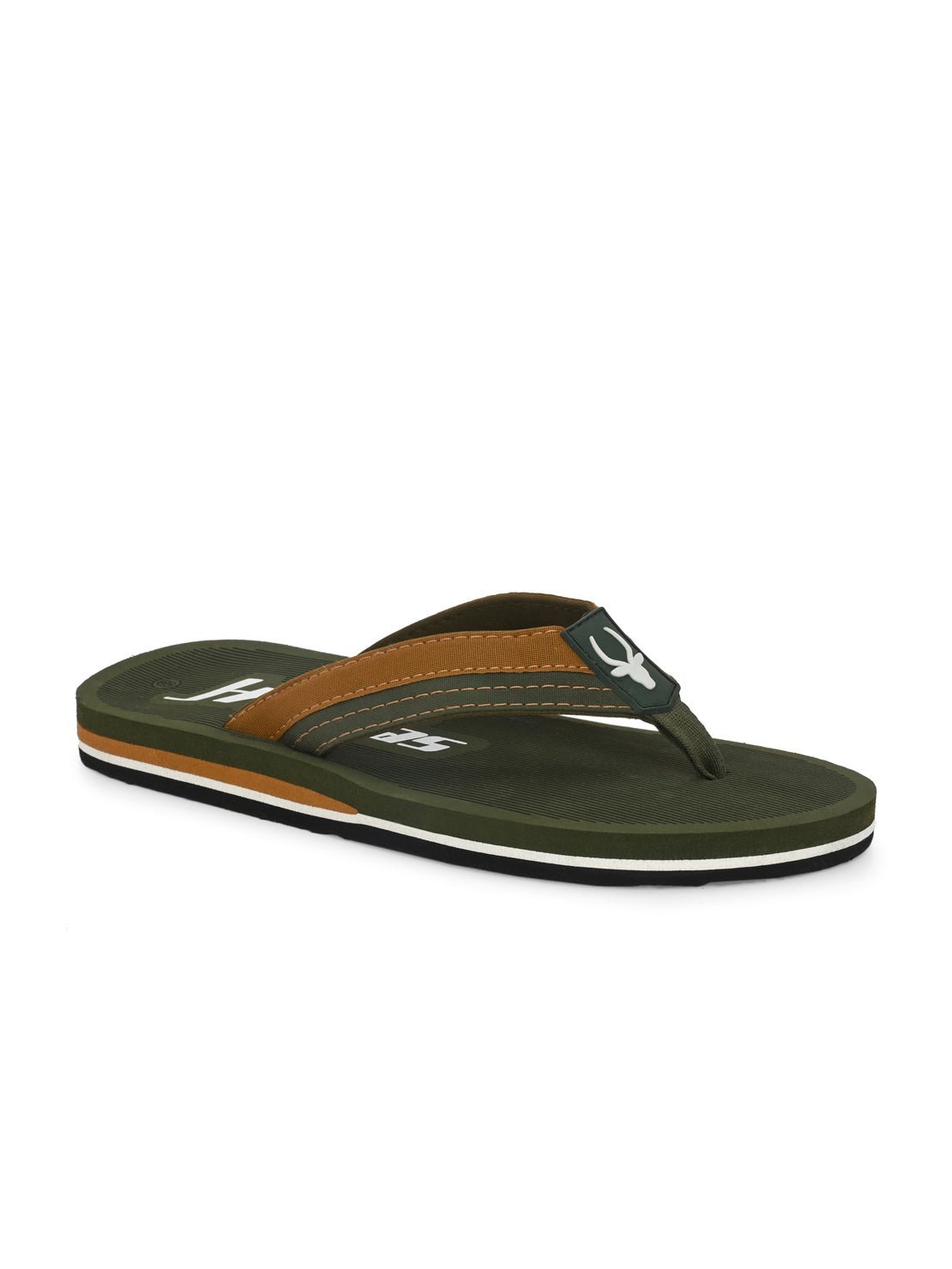 Hirolas® Men's|Comfortable Ligh-Weight Fashionable  Flip-Flops /Slippers. HROFF31GRN