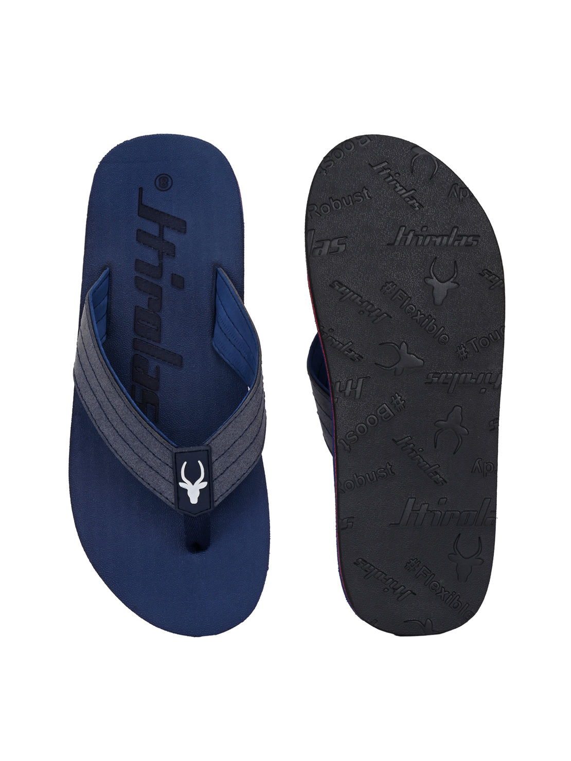 Hirolas® Men's | Comfortable Ligh-Weight Slippers/ Flip-Flops HROFF33BLU