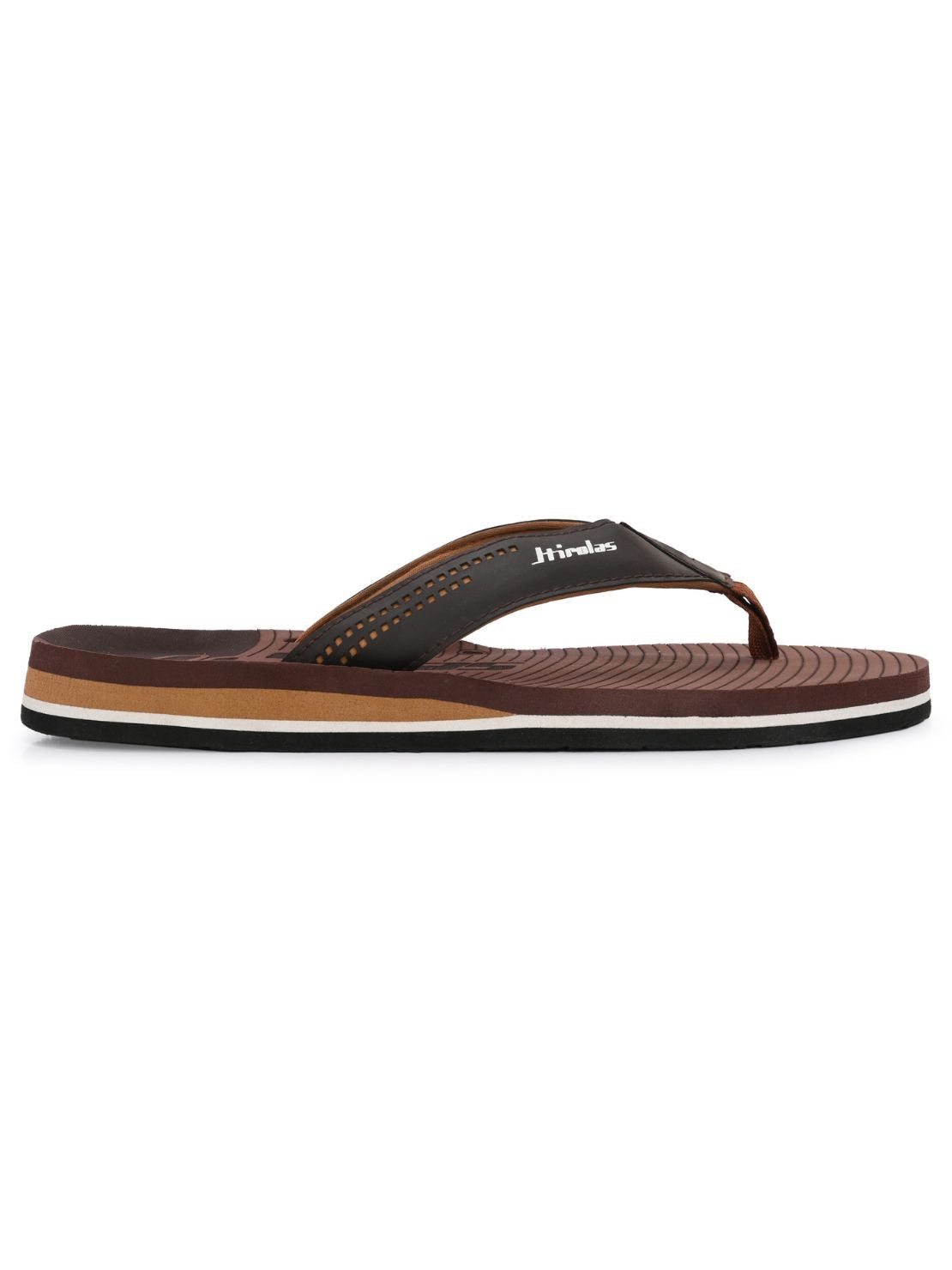 Hirolas® Men's |Comfortable Ligh-Weight Fashionable Flip-Flops HROFF35BRN