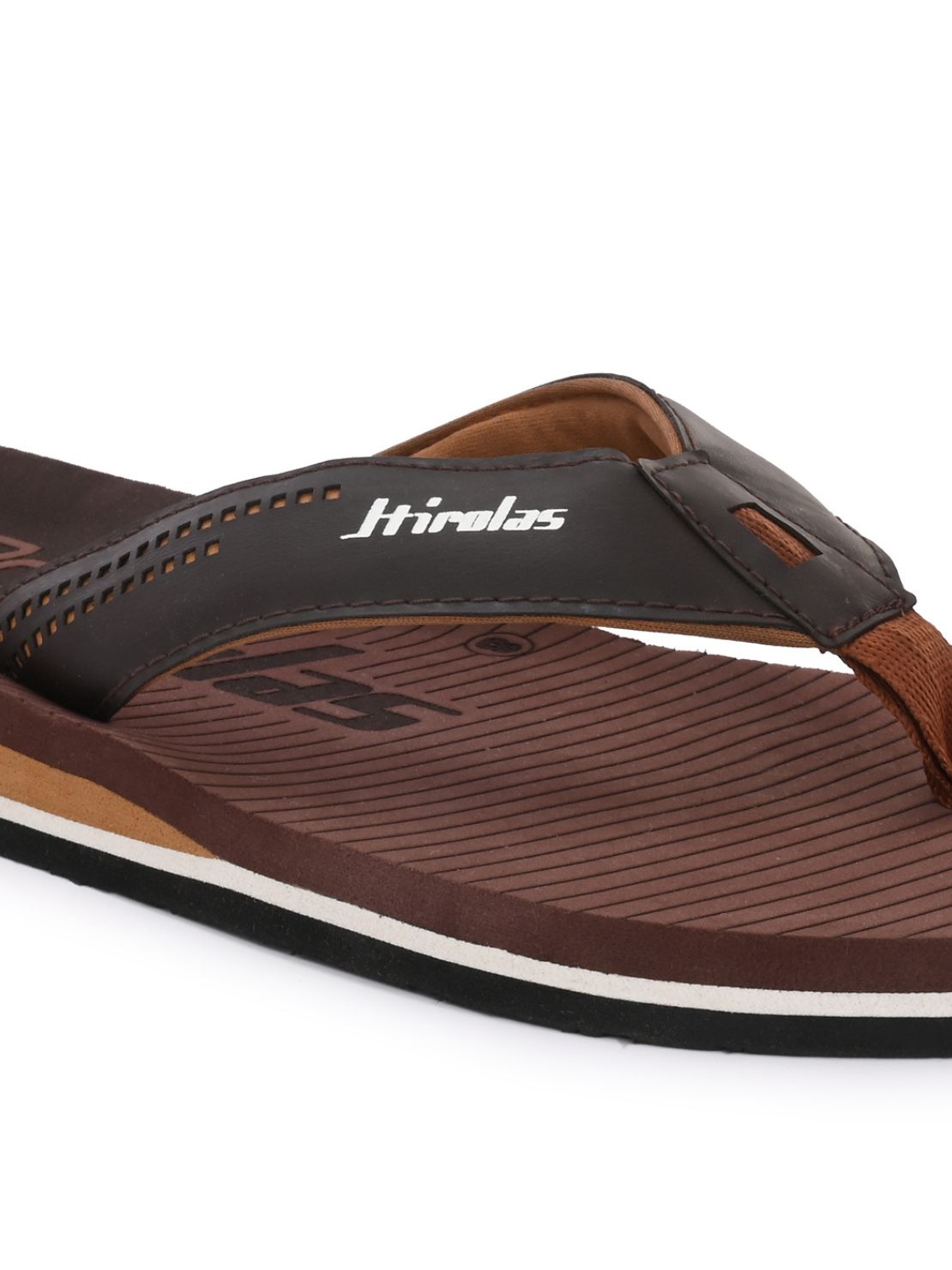 Hirolas® Men's |Comfortable Ligh-Weight Fashionable Flip-Flops HROFF35BRN