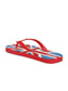 Hirolas® Men's Red Printed Thong Flip-Flops (HROBF05RED)