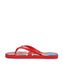 Hirolas® Men's Red Printed Thong Flip-Flops (HROBF05RED)