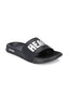 Hirolas® Men's Black Printed Slider Flip-Flops (HROMSL01BLK)